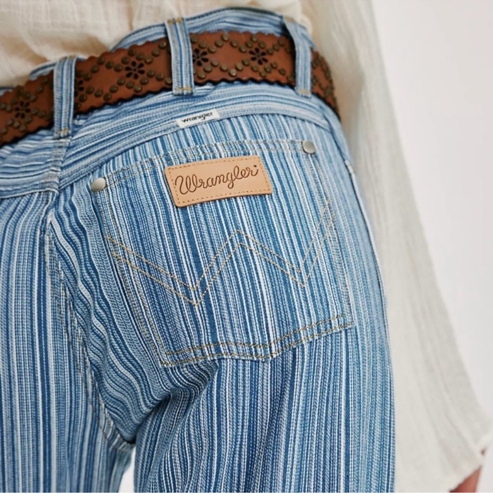 Wrangler Sunset 651 Stripe Mid-Rise Straight Jeans NWT - Picture 5 of 15